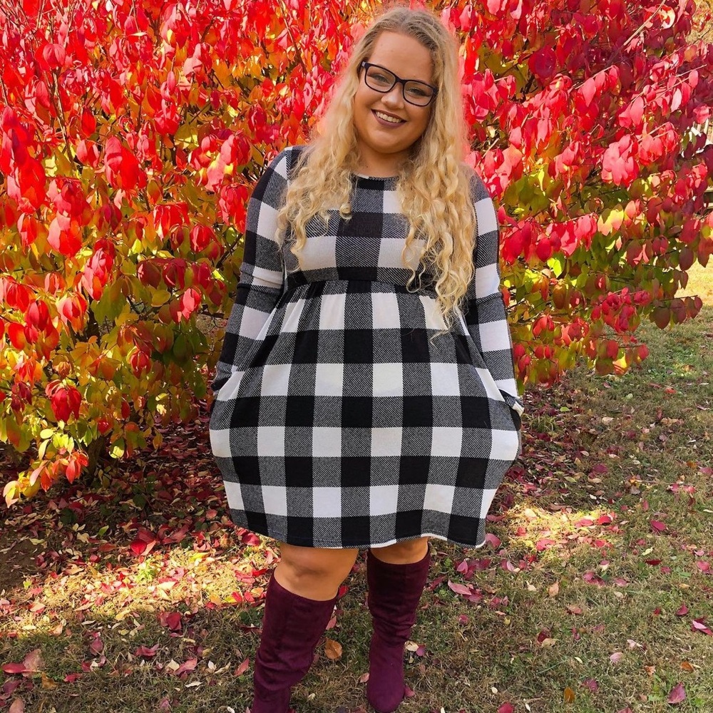 Black & White Gingham Dress